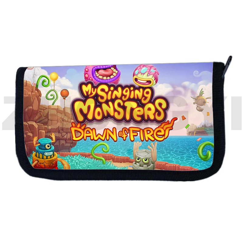 Videogioco My Singing Monsters Wallet Kawaii Anime Kids Portamonete 3D Cartoon Printing Cash Bags Pochette Borse Per Le Donne