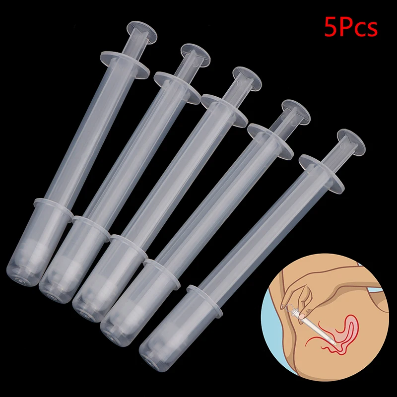 5 Pz Applicatore Vaginale Lubrificante Iniettore Siringa Lubrificante Assistenza Sanitaria Usa E Getta Anale Cavità Nasale Applicatore Launcher Butt P