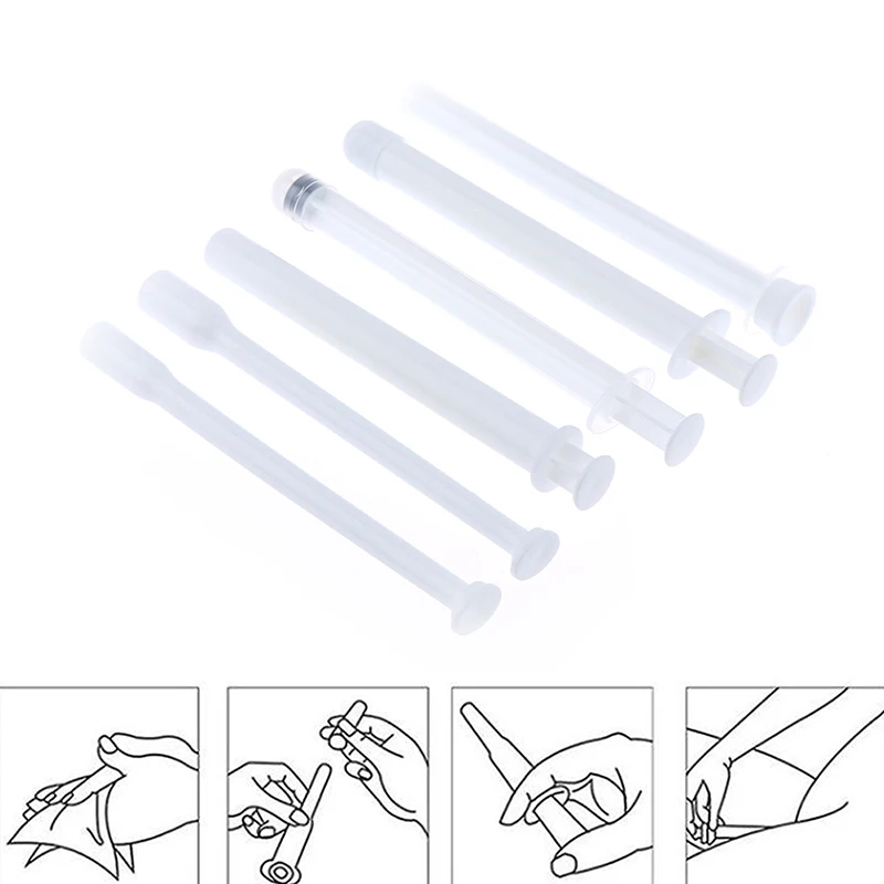 5Pcs Vaginale Applicatore Lubrificante Lubrificante Iniettore Siringa Usa E Getta Cavità Nasale Applicatore Launcher Anale Butt Plug Salute E Bellezza