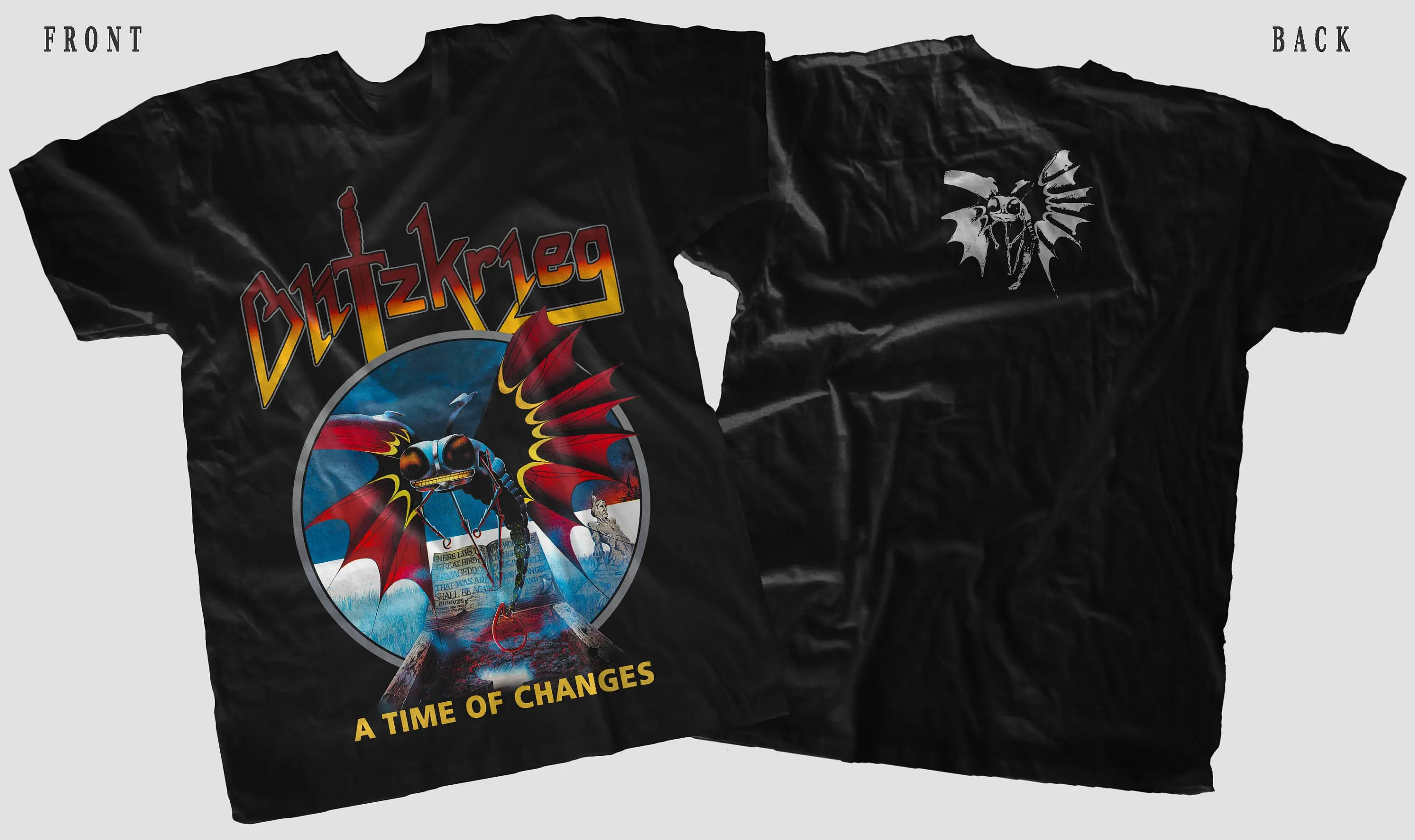 Nuova T-Shirt Stampata D T G Blitzkried A Time Of Change