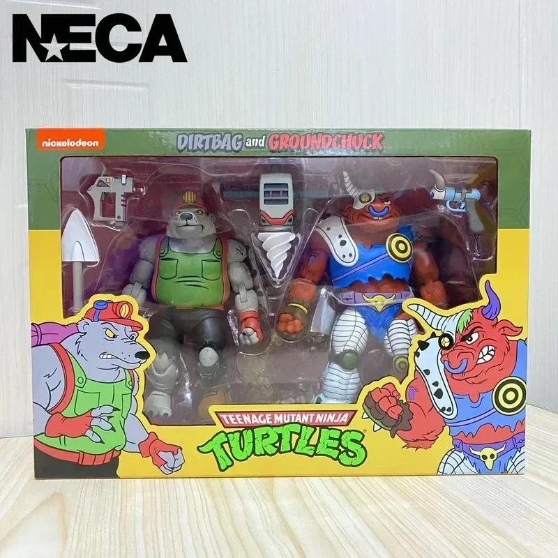 Neca Genuine 54199 Mole Monster Debek Bull Monster Grandchuck Ninja Turtle Animation Action Figure Collection Model Toy Gift