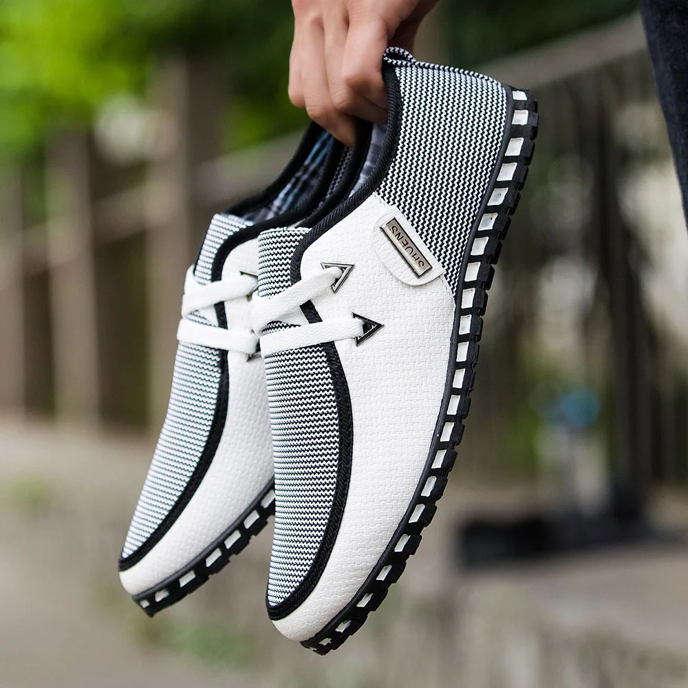 2022 Moda Scarpe Da Guida Uomo Appartamenti Slip On Mocassini Scarpe Basse Traspiranti Italiane Uomo Scarpe Casual Zapatillas Hombre Taglie Forti