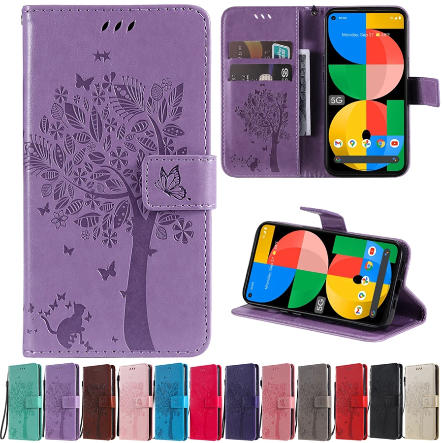 Custodia A Portafoglio In Pelle Goffrata Per Google Pixel 6 Pixel 6 Pro Pixel 5 5A 5Xl Pixel 4 4A 4Xl Pixel 3A Xl 2 Xl2 Pixel Cover