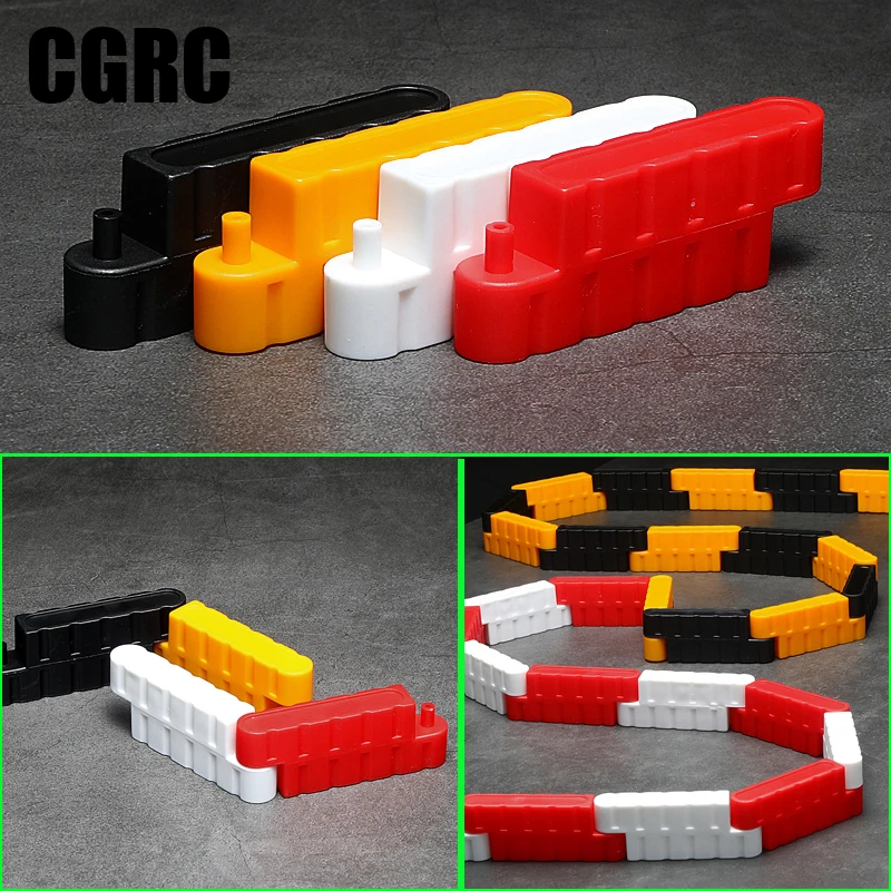 10Pcs Telecomando Car Drift Race Road Barrier Traffic Fence Per 1/10 1/14 1/16 1/18 Rc Car Hsp Tamiya Hpi Kyosho Parte Fai Da Te
