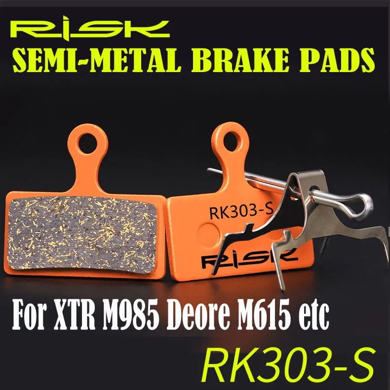 2 Pairs Semi Metallic Disco Bicicletta Pastiglie Freno Vestito Per Shimano Xtr M985, 988, Xt M785, Slx M666 M675, Deore M615 Spedizione Gratuita
