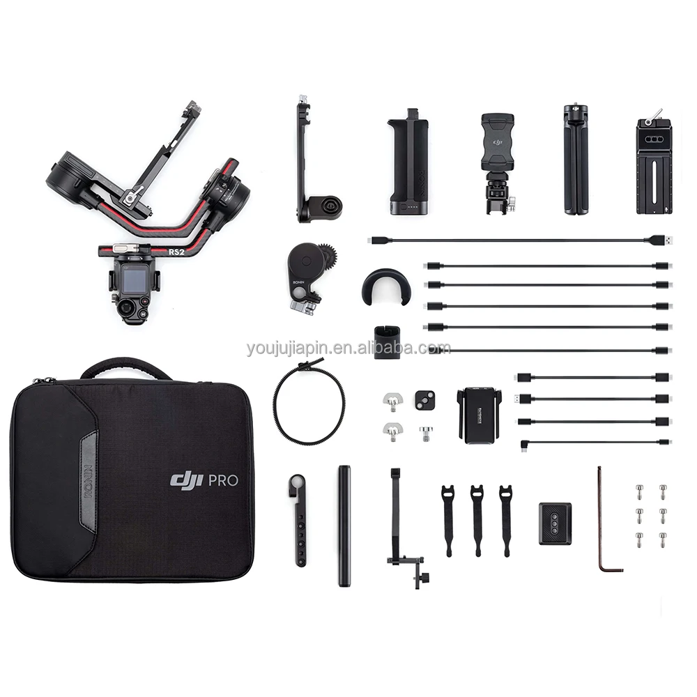 Dji Nuovissimo Rs 2 Pro Combo Advanced Camera Gimbal Costruzione In Fibra Di Carbonio Rs2 Con Touchscreen A Colori Ronin S2 4.5Kg Pa