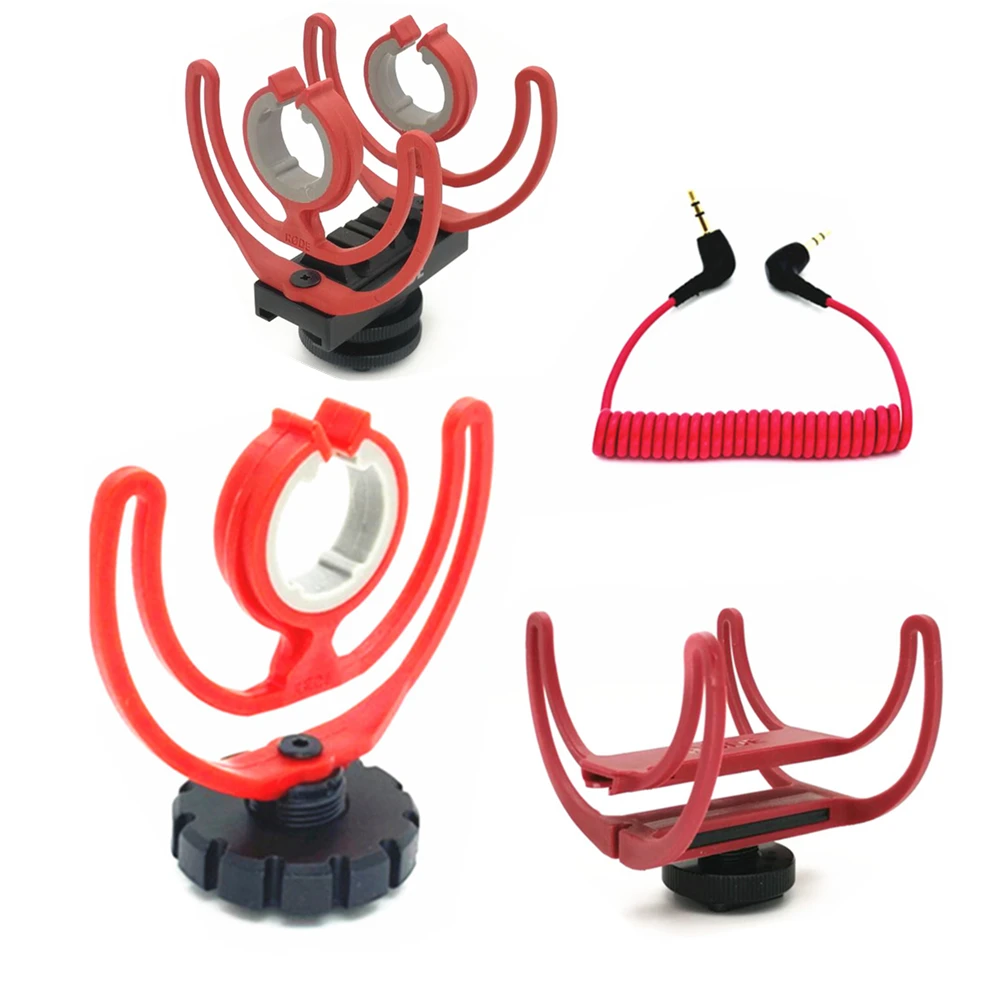 Freddo Scarpa Microfono Morsetto Clip Treppiede Supporto Adattatore Antiurto Per Rode Videomicro Videomic Go Ii Goii Ntg Boya By-Mm1