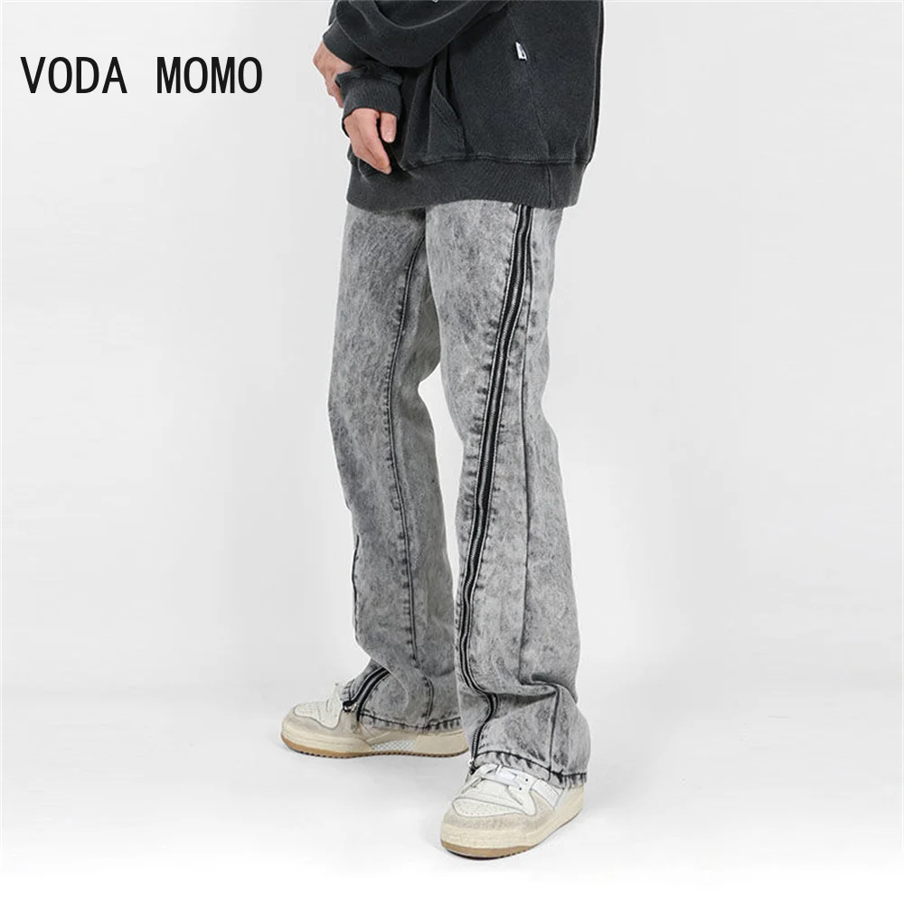 Gray Jeans Men Stretch Slim Straight Regular Fit Spring Casual Pants Denim Trousers Men'S Clothing Man Jeans Fashion Brand