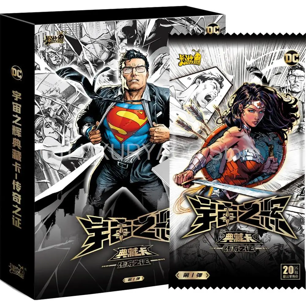 Kayou Genuine Dc Card Universe Glory Proof Of Legend Collection Card Per Bambini Rare Batman Wonder Woman Character Card Gifts