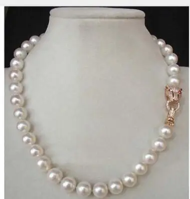 Meraviglioso! 18 "10-11Mm Aaa ++ Genuine White South Sea Akoya Collana Di Perle Gioielli Di Perle Naturali