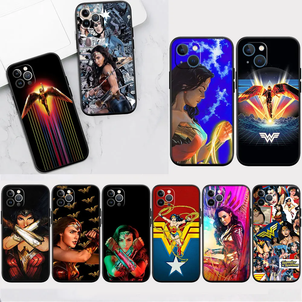 Rt71 Wonder Woman Custodia Morbida Per Samsung A03 Core A6 A7 A8 A9 A01 A02S A03S A10S A20S A30S A40S A50S A70 A11 A12 Plus