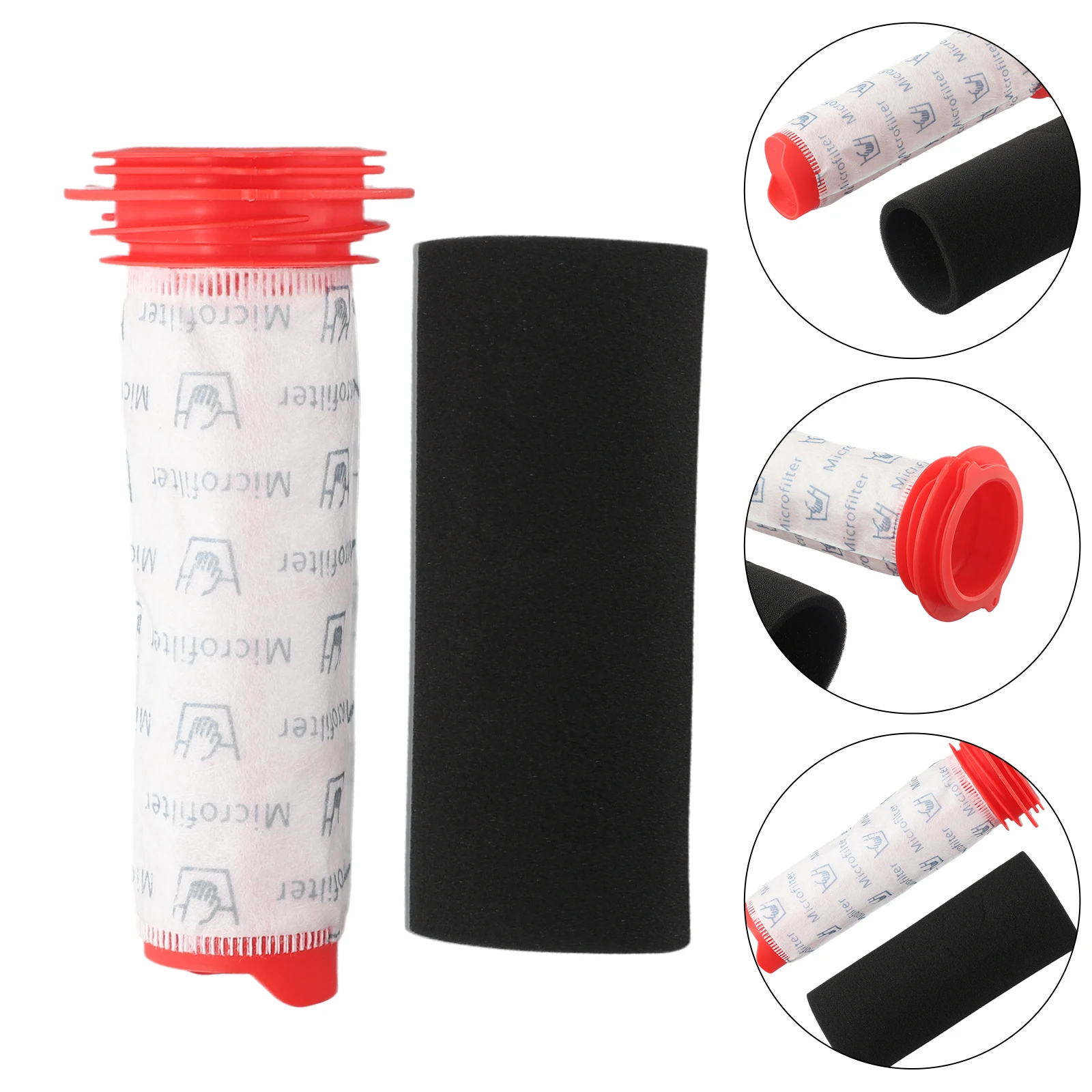 Kit Filtro In Schiuma Con Bastoncino Filtrante Lavabile Da 2 Pezzi Per Bosch Athlet Bch6L2560 Bch6Zooo Aspirapolvere Riutilizzabile Sostituire E Smont