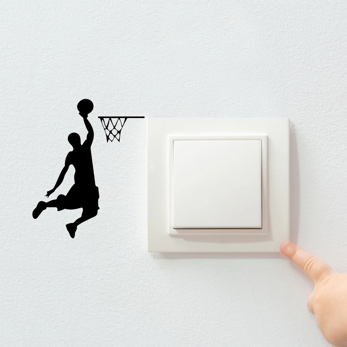 T99 # Cartoon Basketball Player Dunk Wall Sticker Per La Casa Decorativo In Vinile Soggiorno Wall Decor Decalcomanie Switch Stickers