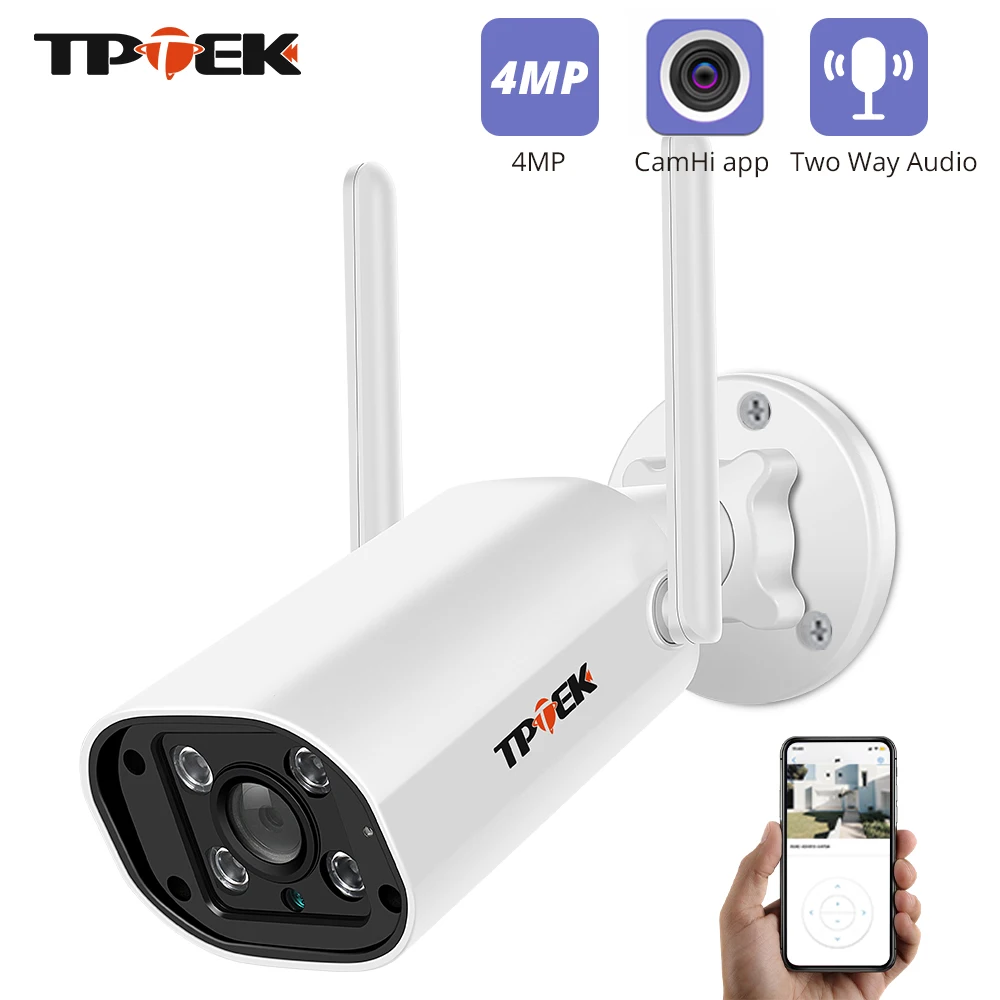 Telecamera Ip 2K Wifi Sorveglianza Esterna Securtiy Cctv 4Mp Wi Fi Camara Wireless Bullet Network Video Wi-Fi Camhi Cam Impermeabile