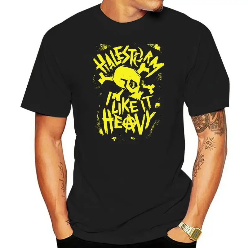 Bella Stampa O-Collo Uomo Halestrm Punk Skull T Shirt Lzzy Hale Nella Vita Selvaggia Nuove Magliette Di Design Merch