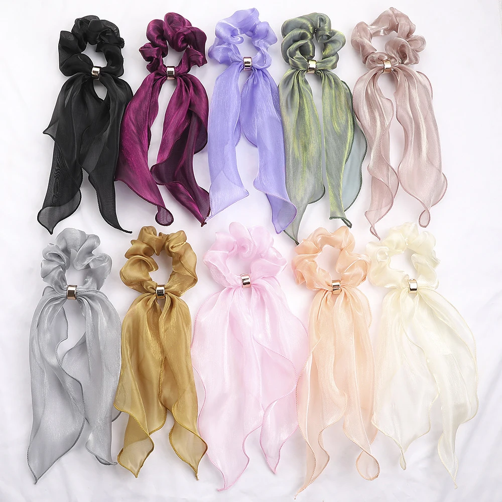 2020 Alla Moda Del Capretto Accessori Per Capelli Delle Ragazze Laser Legami Elastici Dei Capelli Di Bling Di Lustro Dei Capelli Dell'Orecchio Di Gatt