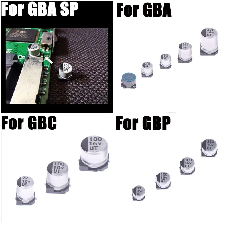 Condensatore Della Scheda Madre Per Gameboy Advance Gba Per Gameboy Pocket Gbp Per Gameboy Color Gbc Board Repair Sostituzione Per Sega Gg