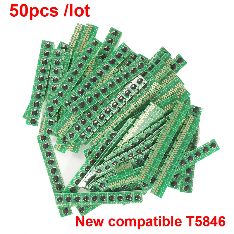 Chip Oyfame 50Pcs Pm225 Per Epson T5846 Chip One Time Per Stampante Epson Picturemate Pm225 Pm300 Pm200 Pm240 Pm260 Pm280 Pm290
