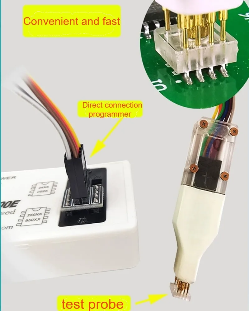 1Pc Sop8 W-Son Chip Download Burn Write Probe Spring Needle Flash Eeprom Chip Burner Cable
