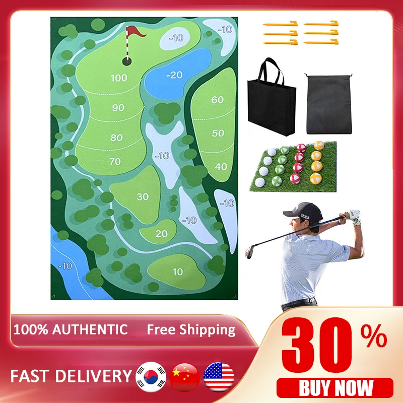 Tappetino Da Golf Per Giochi Da Golf Indoor E Tappetini Da Golf All'Aperto Tappetino Da Allenamento Per Golf Morbido E Durevole Chip N Stick Game Per 