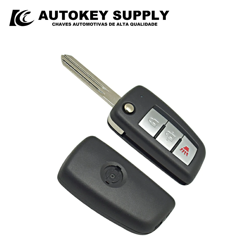 Aurokeysupply Per Nissan 3 Pulsanti Remote Flip Key Shell Aknif109