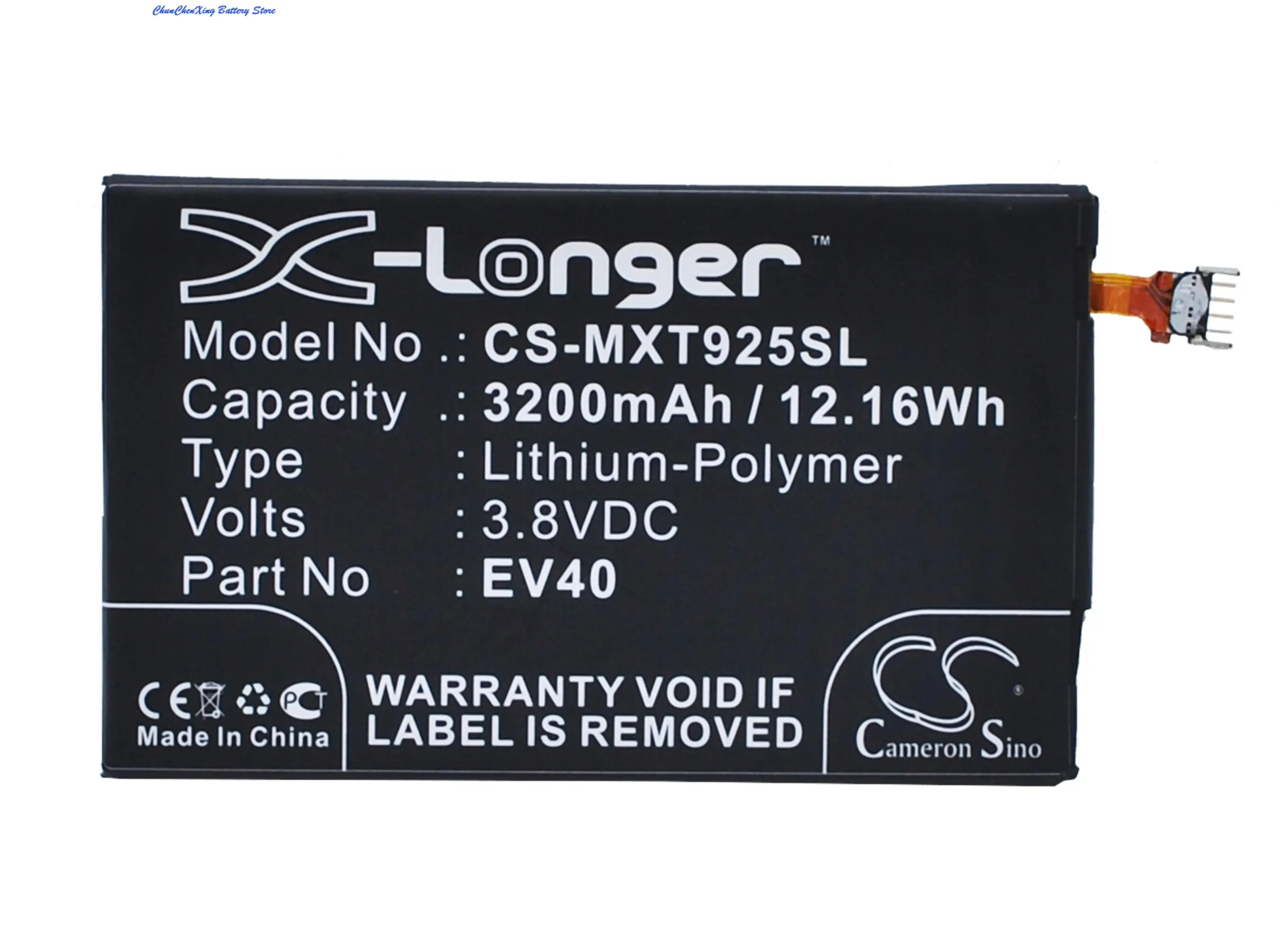 Cameron Sino 3200Mah Batteria Ev40, Snn5913A Per Motorola Droid Razr Hd, Droid Razr Maxx Hd, Xt926