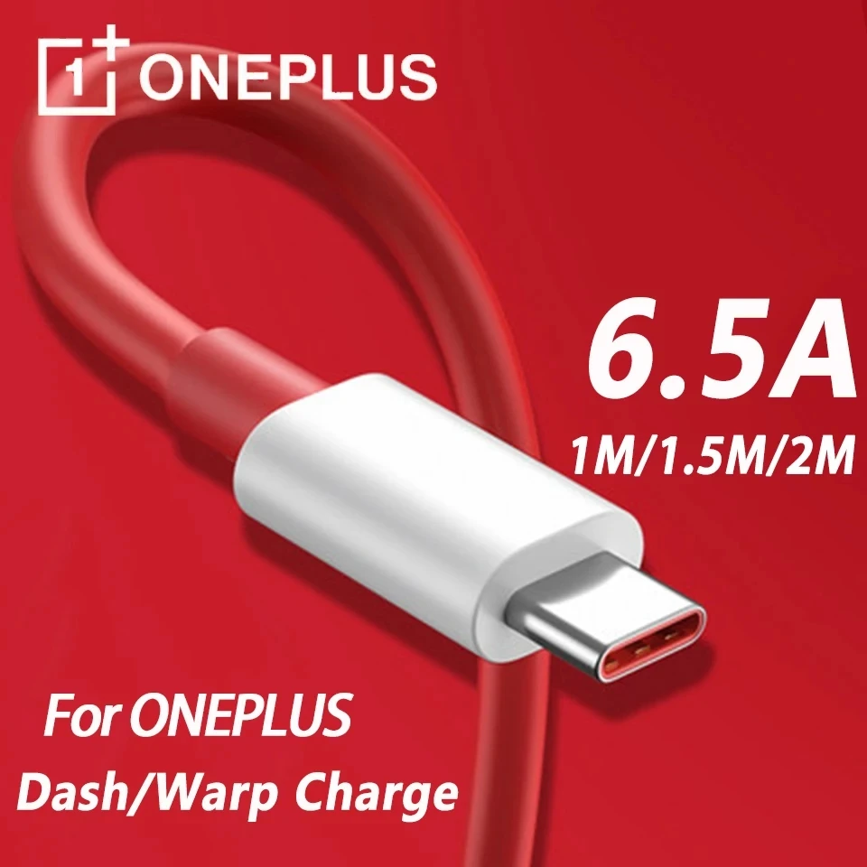 65W Per Oneplus 9 9R Nord 2 N10 Ce 5G Warp Charge Type-C Dash Cable 6.5A Fast Charge One Plus 8 7 Pro 7 T 7 T 6T 9Rt Warp Charger