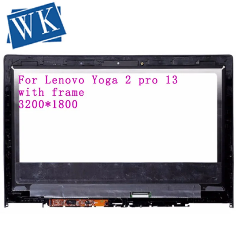 Per Lenovo Ideapad Yoga 2 Pro 20266 Display Lcd Completo Display Touch Screen Monitor In Vetro Digitizer Assembly Con Cornice