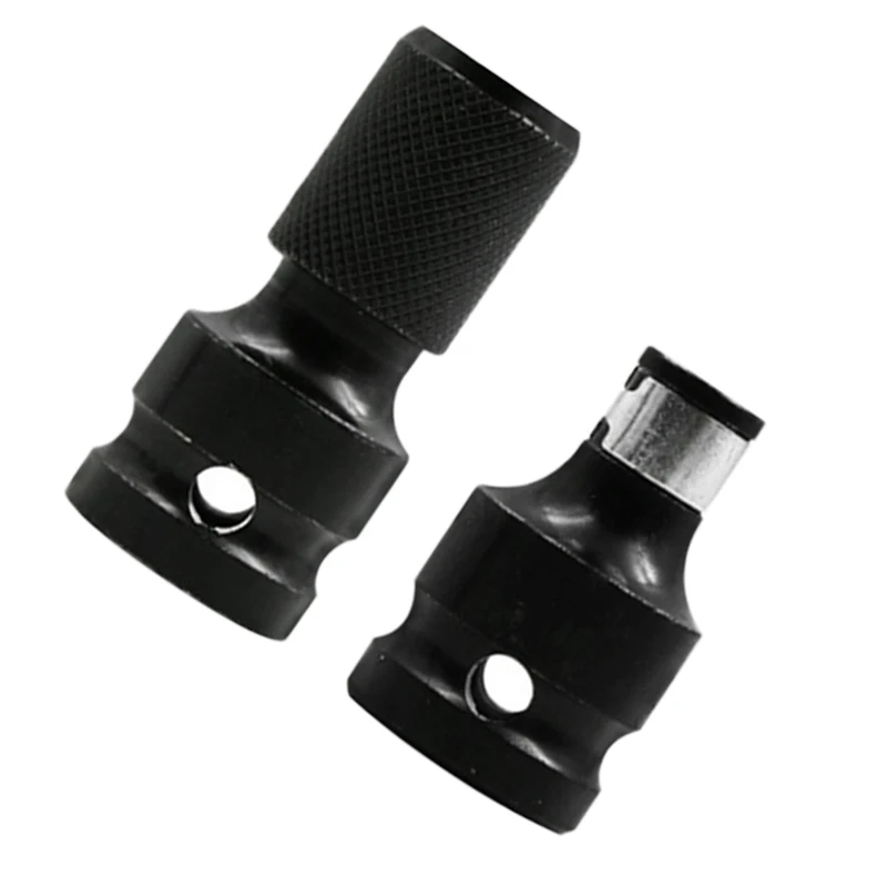 1/2 Square Drive A 1/4 Hex Shank Drill Bit Chuck Adapter Converter Tool Convertitore A Sgancio Rapido Per Avvitatore A Percussione