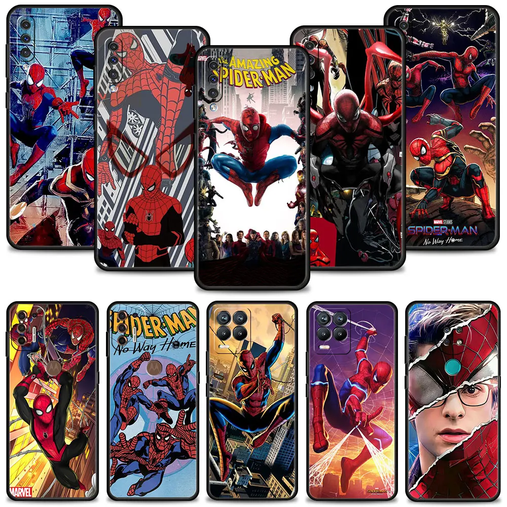 Marvel Spider Man Iii Custodia Peter Parker Per Realme 7 6 8 Pro C3 Per Motorola G60 G50 G30 One Fusion G Stylus Per Nokia X10 G10