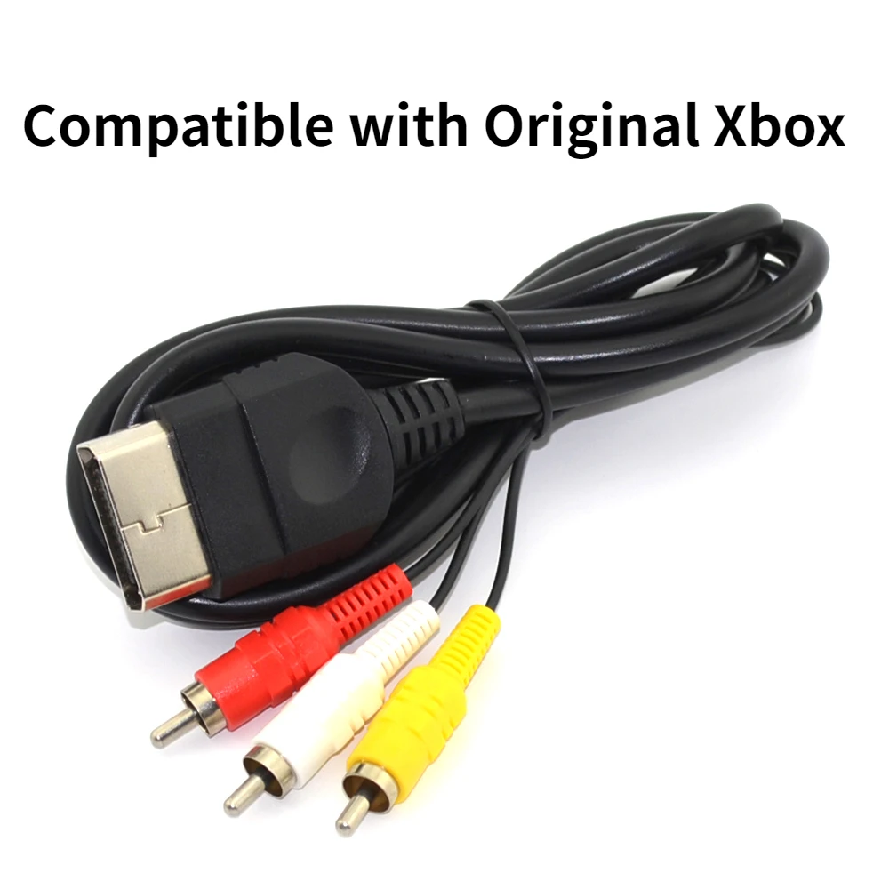 Nku 1.8M 6Ft Composite Audio Video Av 3 Rca Cavo Ad Alta Definizione Compatibile Con Il Classico Monitor Originale Microsoft Xbox A Tv