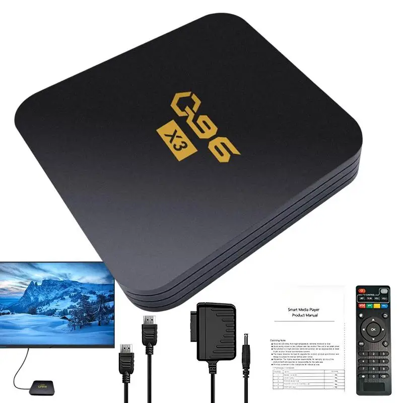 Nuovo Wifi 4K Q96 Smart Tv Box Q96 X3 Wifi Set Top Box Android Global Media Player Android Quad Core Smart Tv Box Media Player Box