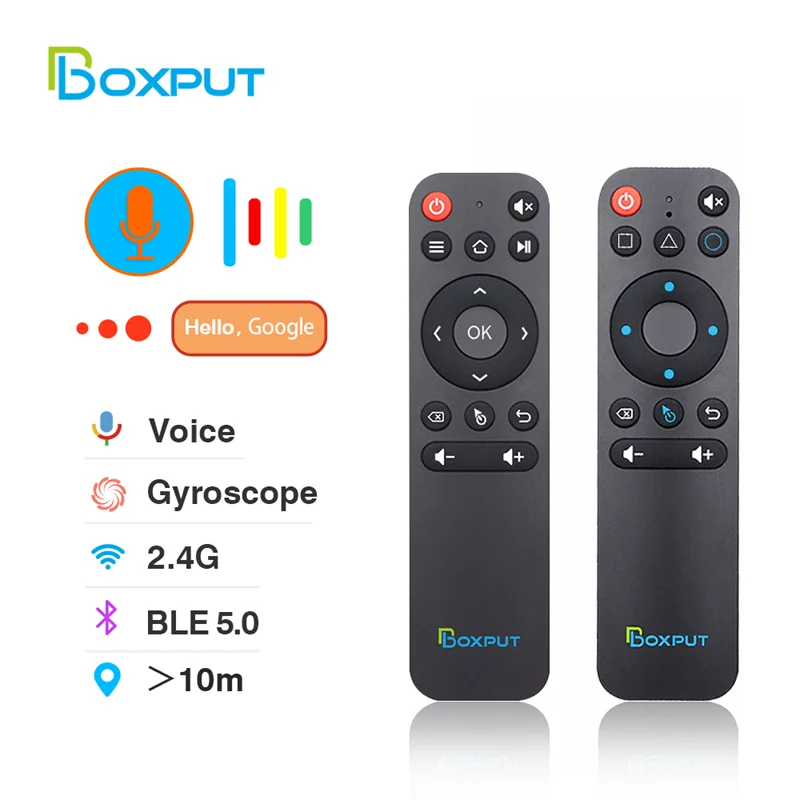 Bpr1 Bpr1S Plus Ble 5.0 Air Mouse Bt 2.4G Wireless Voice Remote Control Giroscopio Ir Learning Android Tv Box Pc Smart Home
