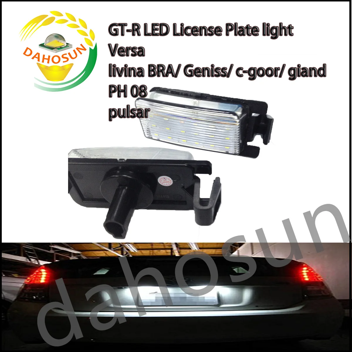 2Pcs Led Targa Luce Lampada Indicatori Di Illuminazione Per Nissan Versa Pulsar Gtr Sentra Cube 350Z 370Z