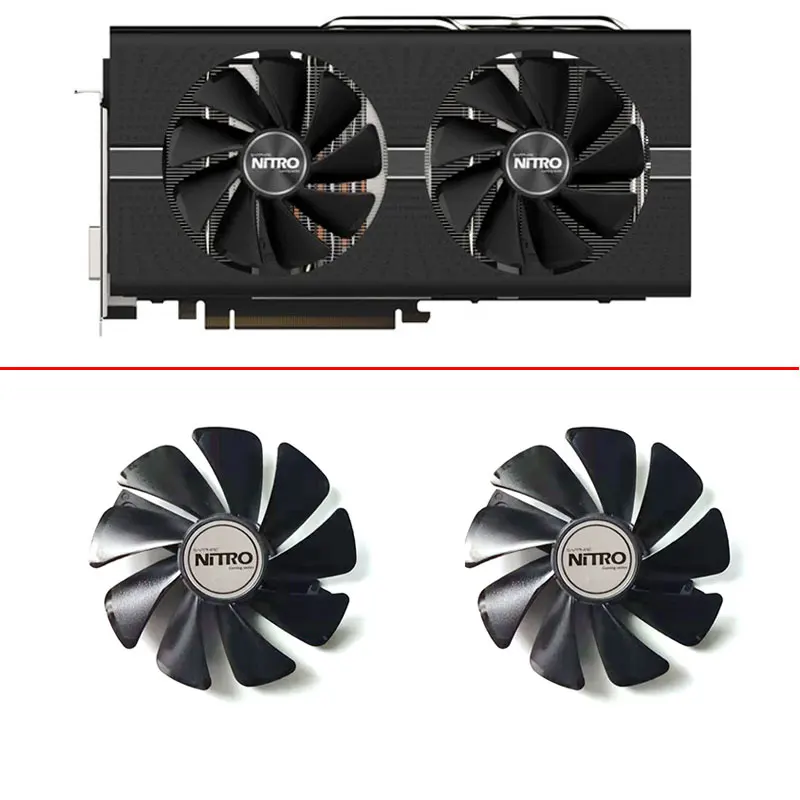 Nuova Ventola Di Raffreddamento Muslimah 95Mm 4Pin Dc 12V 0.42A Rx 580 Adatta Per La Sostituzione Di Sapphire Nitro Rx480 8G 470 Rx 570 580 8G
