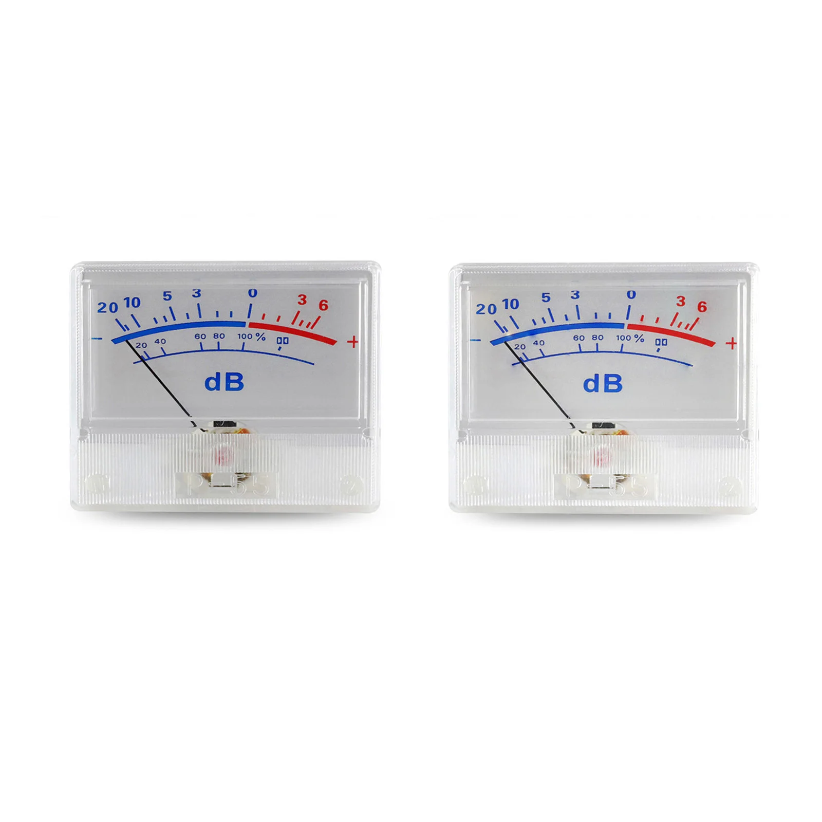 Una Coppia Di P-55B Vu Meter Misuratore Di Livello Audio Db Power Supply Sound Pressure