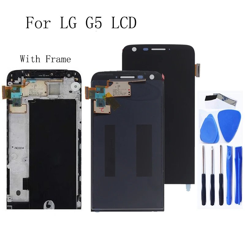5.3 "Originale Per Lg G5 H850 H840 H860 F700 Display Lcd Touch Screen Per Lg G5 Con Telaio Kit Di Sostituzione Smartphone Strumenti