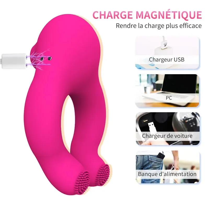 Double Vibe Dispositivo Di Castità Anelli Vivavoce Gabbia Di Castità Giocattoli Per Uomo Adulto Capezzoli Donne Vibratore Lattine La Maggior Parte Dei