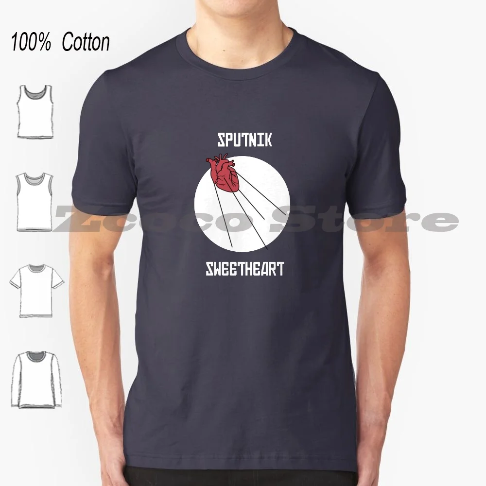 Sputnik Sweetheart T Shirt 100% Cotone Confortevole Di Alta Qualità Murakami Haruki Book Book Worm Sputnik Sweetheart Read 1 Q84
