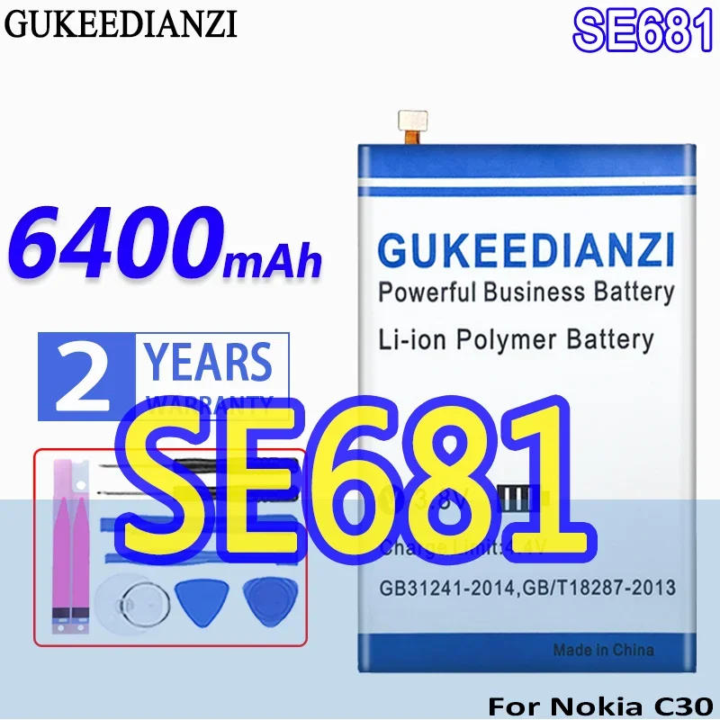 Batteria Ad Alta Capacità Da 6400Mah Per Batterie Per Telefoni Cellulari Nokia C30 Di Alta Qualità