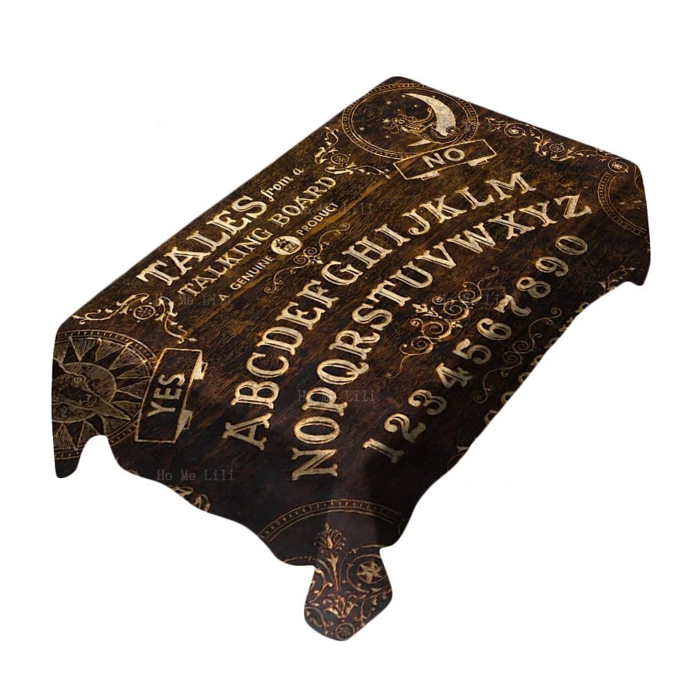 Ouija Boards Mystic Magic Calling Souls And Demons Film Horror Halloween Spaventoso Friends Tovaglia Rettangolare