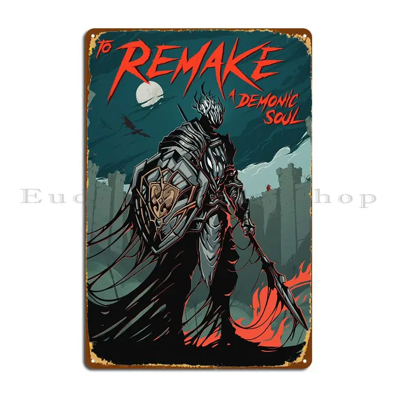 Per Remake A Demoniic Soul Metal Platform Poster Personalizza Kitchen Pub Plates Murale Kitchen Tin Sign Poster