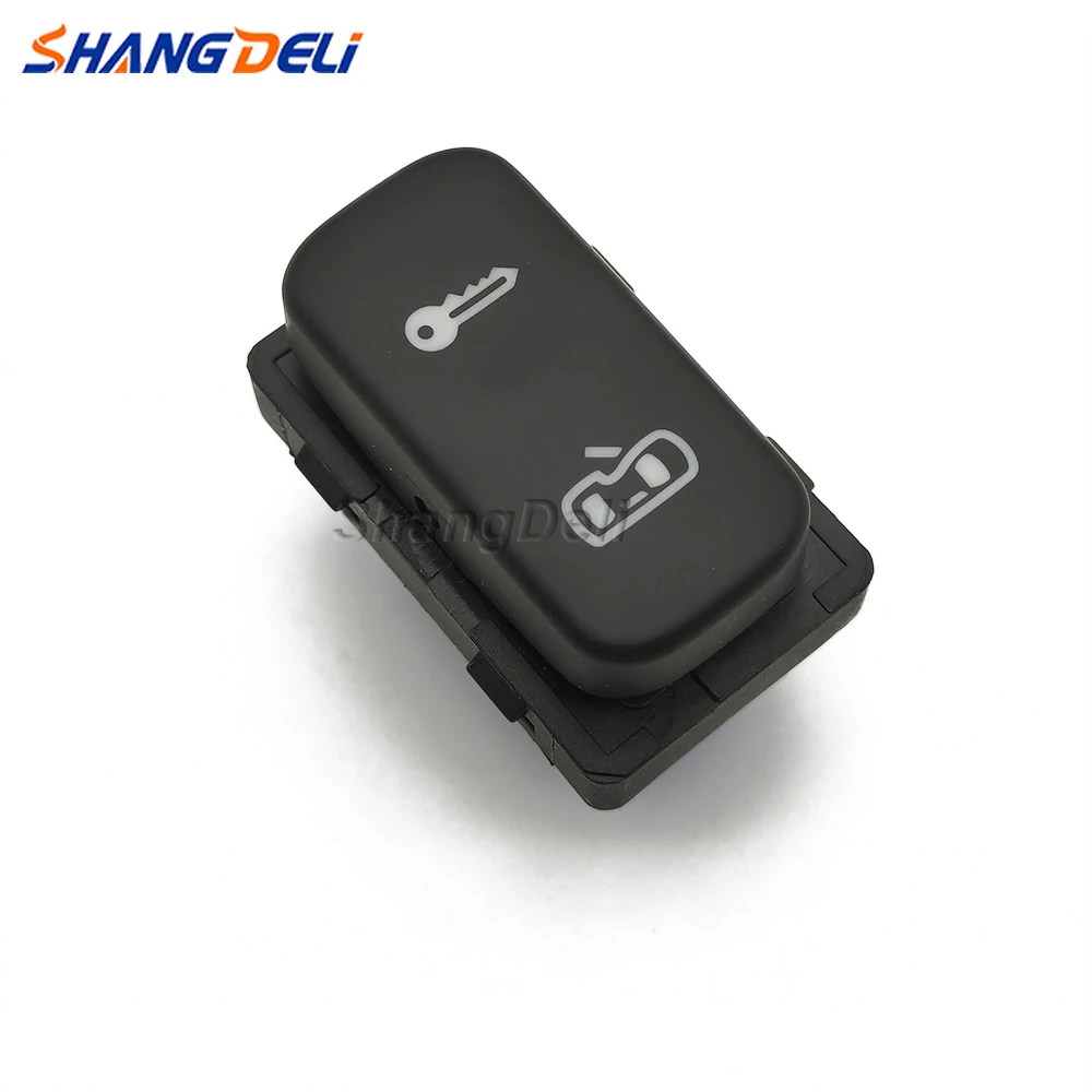 Pulsante Interruttore Serratura Centrale Nero Per Skoda Octavia Mk2 Yeti 2004 - 2009 2010 2011 2012 2013 1Z0962125A