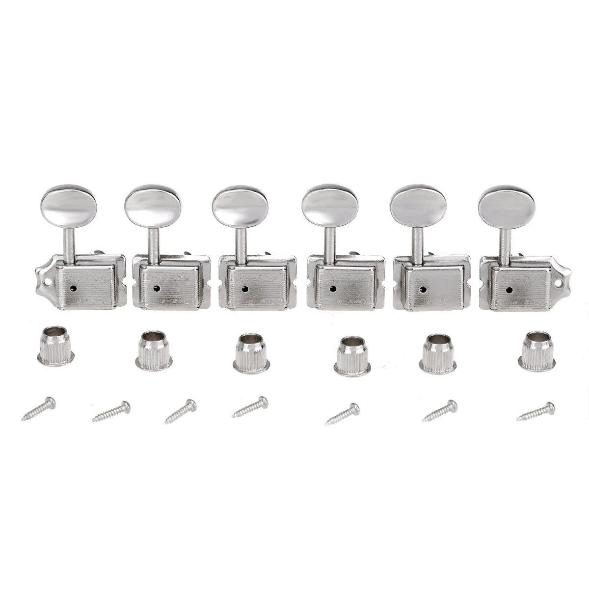 Wilkinson Vintage Deluxe Chitarra Sintonizzatori 6 In Linea Macchina Heads Tuning Pioli Chiavi Set Per Classic Vibe Fender Strat/ Tele, Nichel