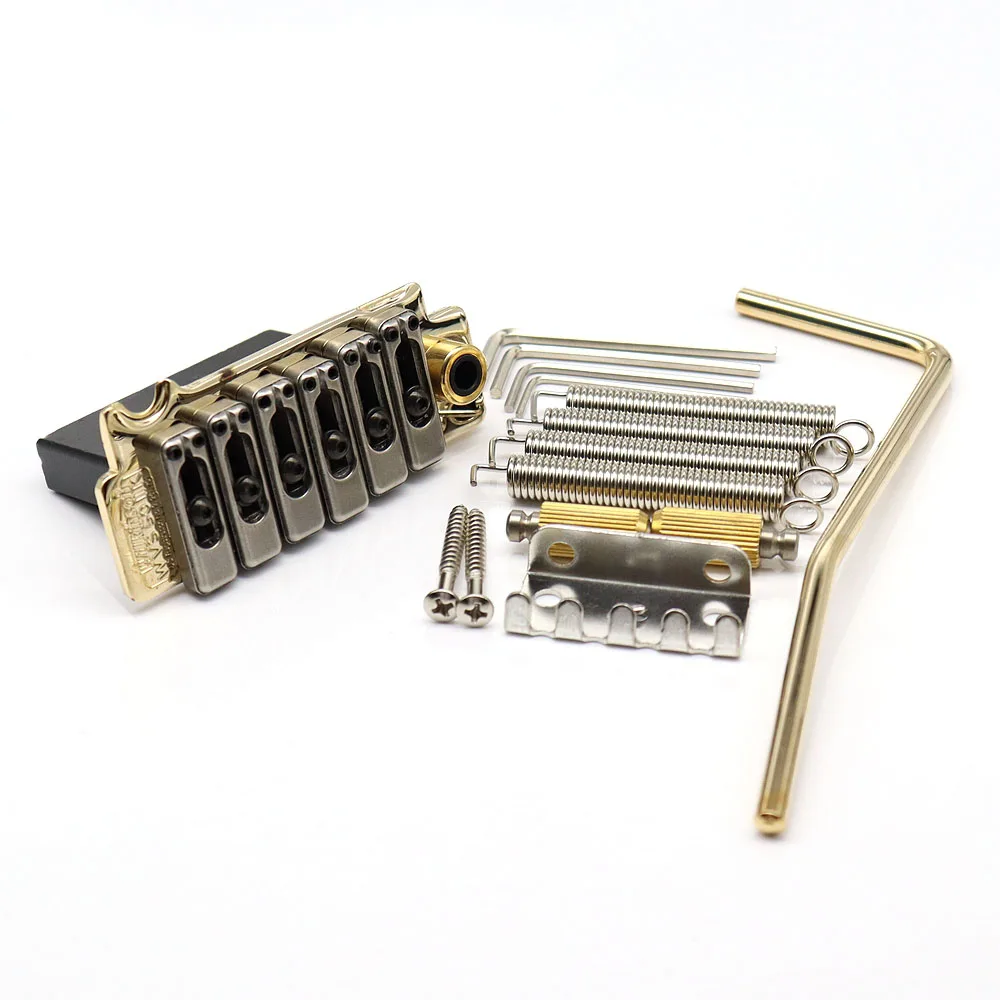1Set Guitar Bridge Wilfreddy Bridge Wvs50Iik Tremolo Bridge Con Selle In Acciaio Inossidabile Per Chitarra Elettrica Stratocaster St