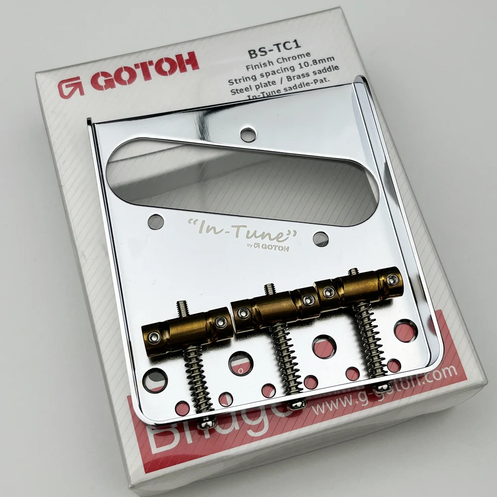 Genuino Originale Gotoh Wilkinson Bs-Tc1 Vintage Chitarra Elettrica Fissa Ponte Chrome Made In Japan