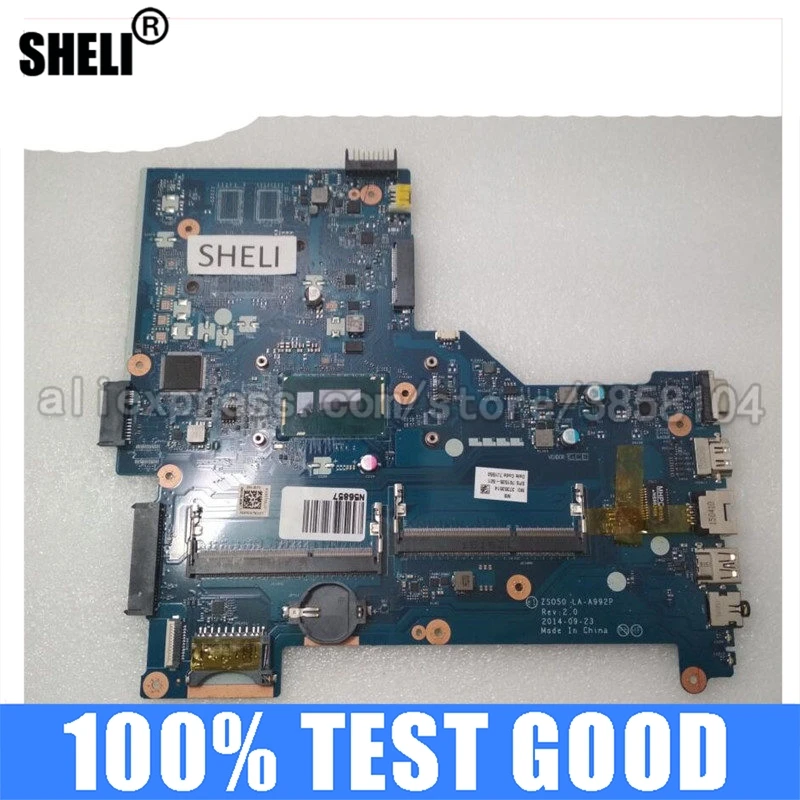 Sheli Per Hp 15-R 250 G3 Scheda Madre Con I5-4210U Cpu Zs050 La-A992P 761535-501 761535-001