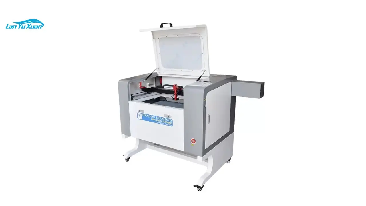 K40 60W 80W Ruida Square Guide Rail Mini Macchina Per Incisione Laser