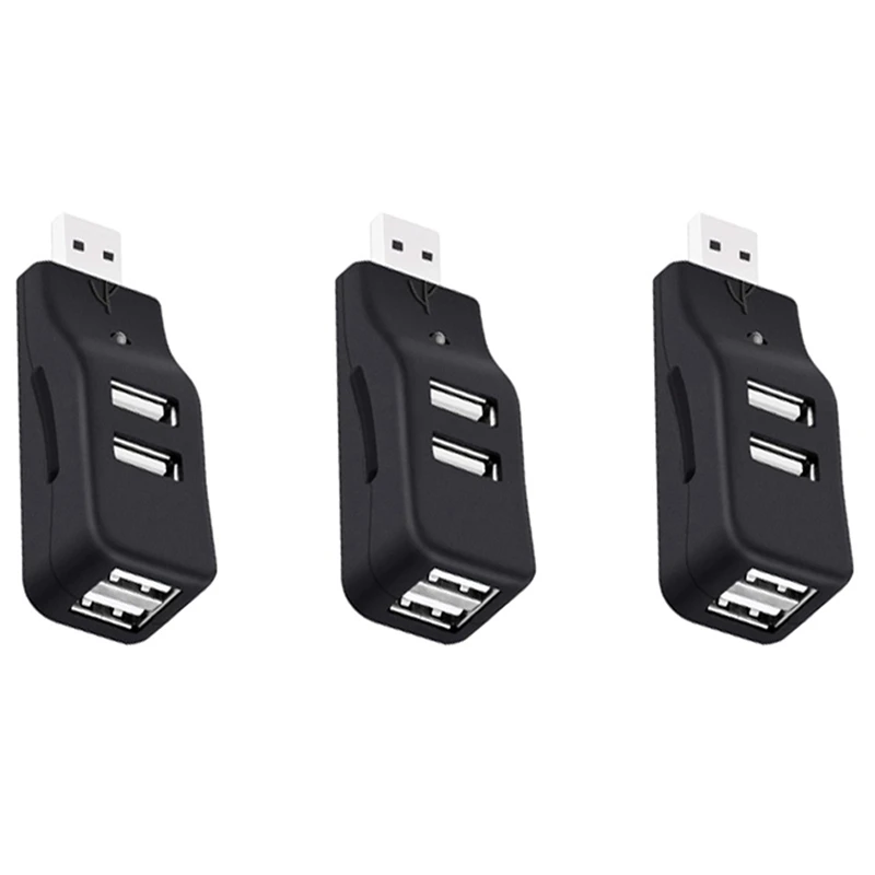 Hub Usb 3X 4 Porte, Mini Usb 2.0 Data Hub Splitter Piccolo Portatile, Per Pc, Laptop, Notebook Pc, Xps, Imac