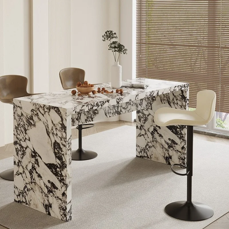 Rock Bar Table Bulgari Luxury Marble Living Room Divisorio Open Kitchen Island